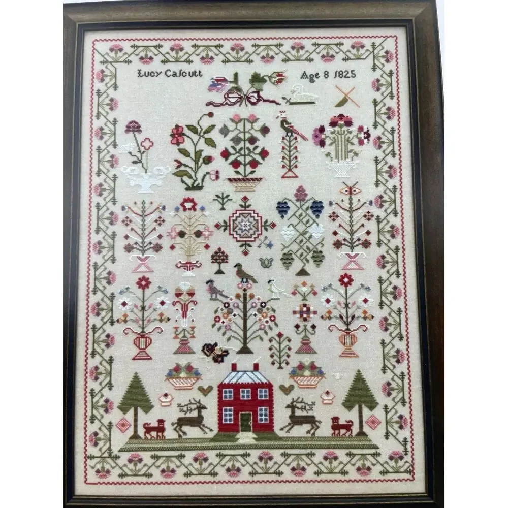 Lot of 2 Miss Lucy Calcutt 1825 / 1826 Cross Stitch Charts Just Stitching Along